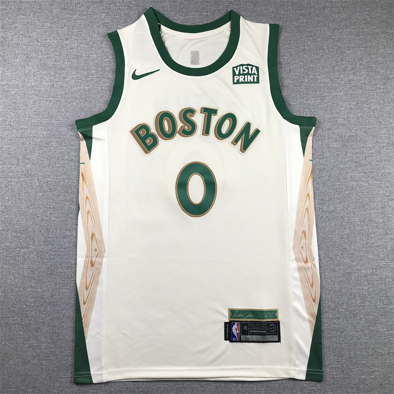 Men Boston Celtics #0 Tatum White Nike City Edition 2025 NBA Jersey->->NBA Jersey